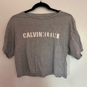 Calvin Klein Grey Crop Top